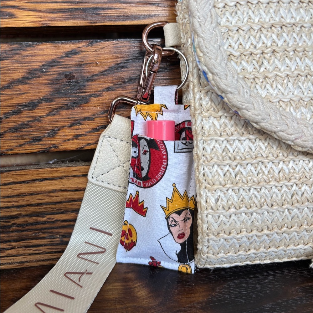 Handmade keychain chapstick holder